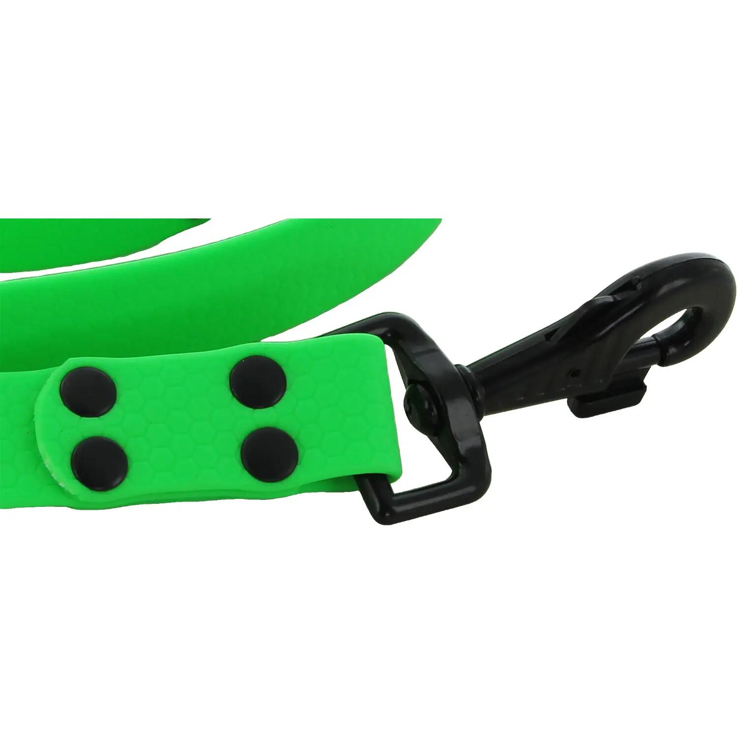 LAISSE CHIEN CANIHUNT MADE IN FRANCE HEXA 150CM largeur 25mm VERT 2/4