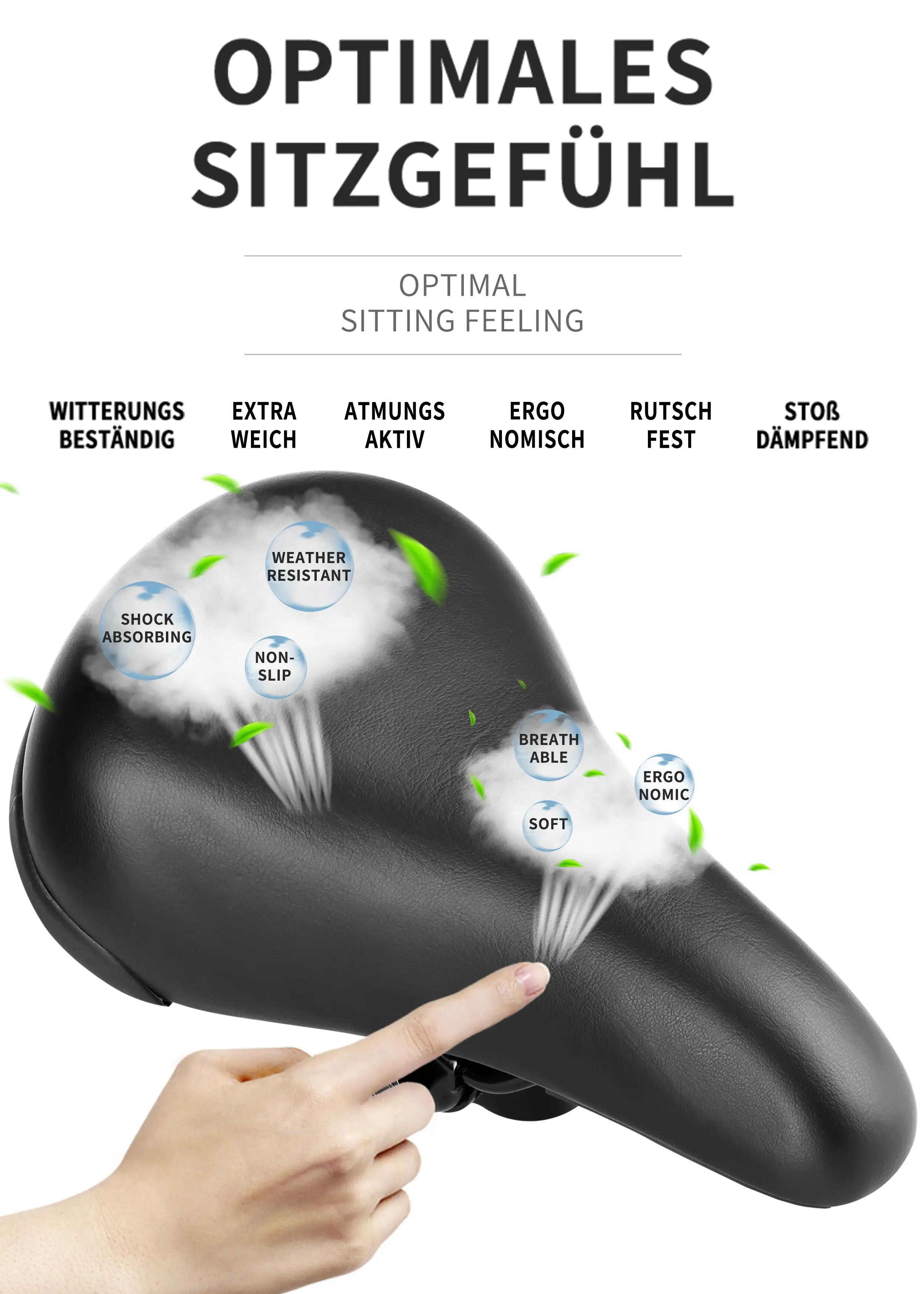 Selle de vélo enfant 18/20 pouces 235x145 mm Noire 2/6
