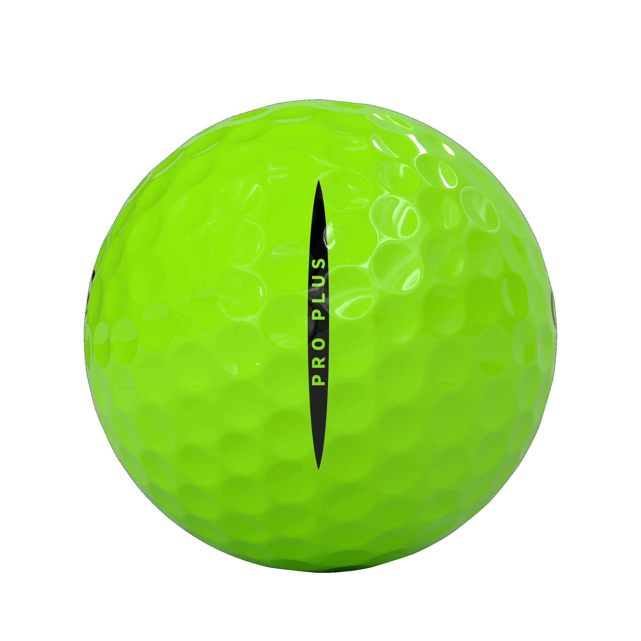 Vice Pro Plus 12x Bolas de Golfe Lima Neon 2/4