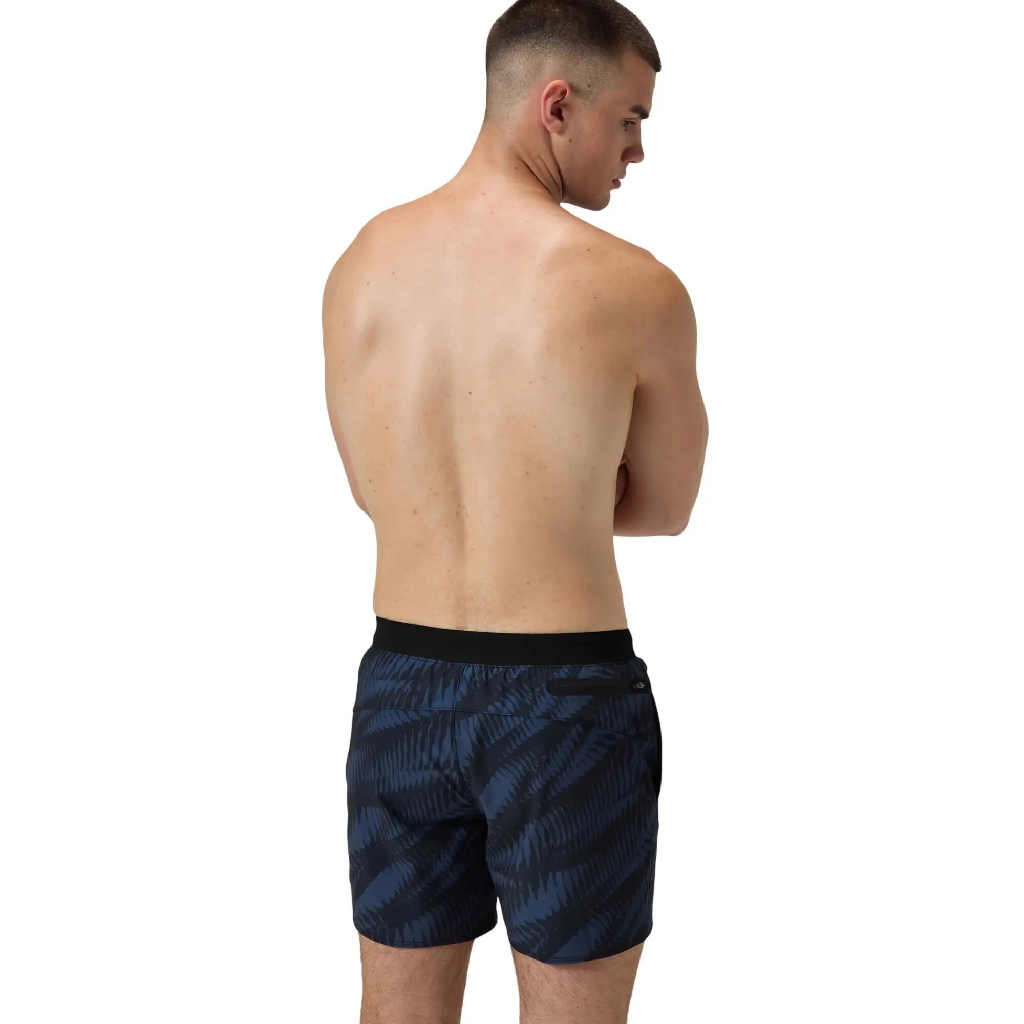 Badeshorts „Lookout Zig Zag“ Herren Schwarz/Grau 4/5