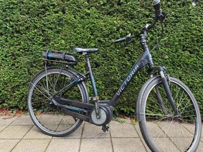 Victoria e-trekking 643wh, shimano nexus, zwart