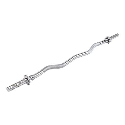 Barre curl - Musculation - 120 cm - Fermeture à vis - Taurus