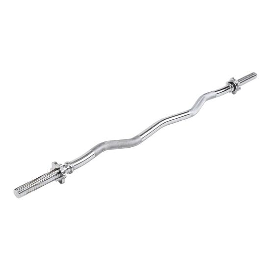 Barre curl - Musculation - 120 cm - Fermeture à vis - Taurus