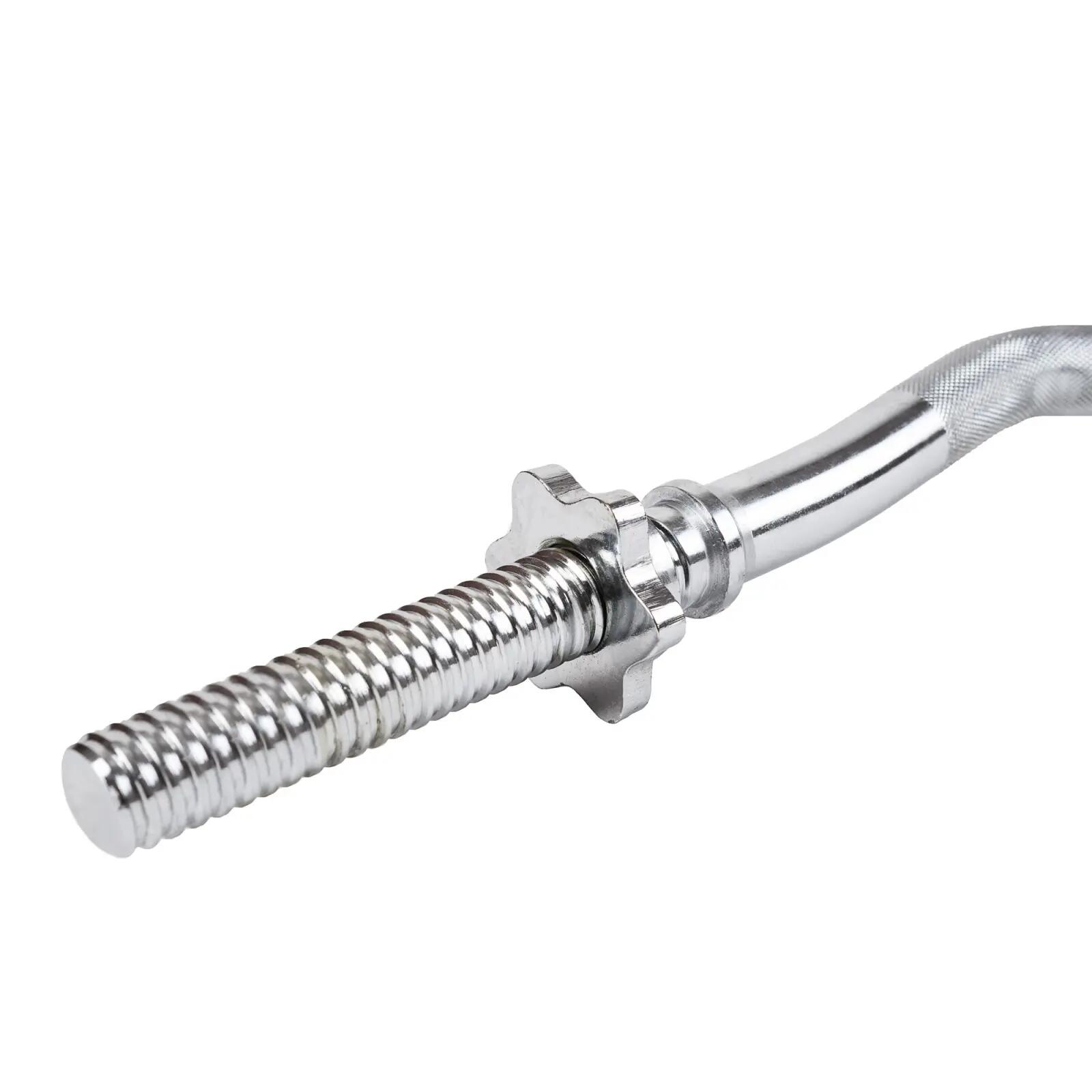 Barre curl - Musculation - Acier 30 mm 120 cm 3/4