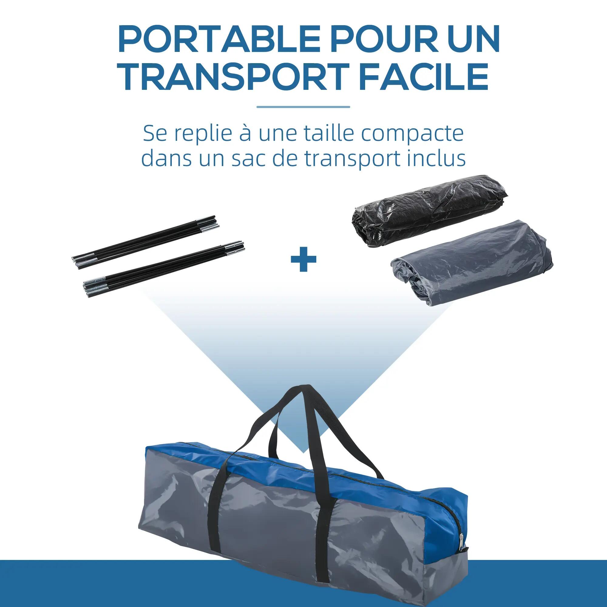 Tente de camping familiale 3 personnes tente dôme étanche légère, ventilée facil 8/9