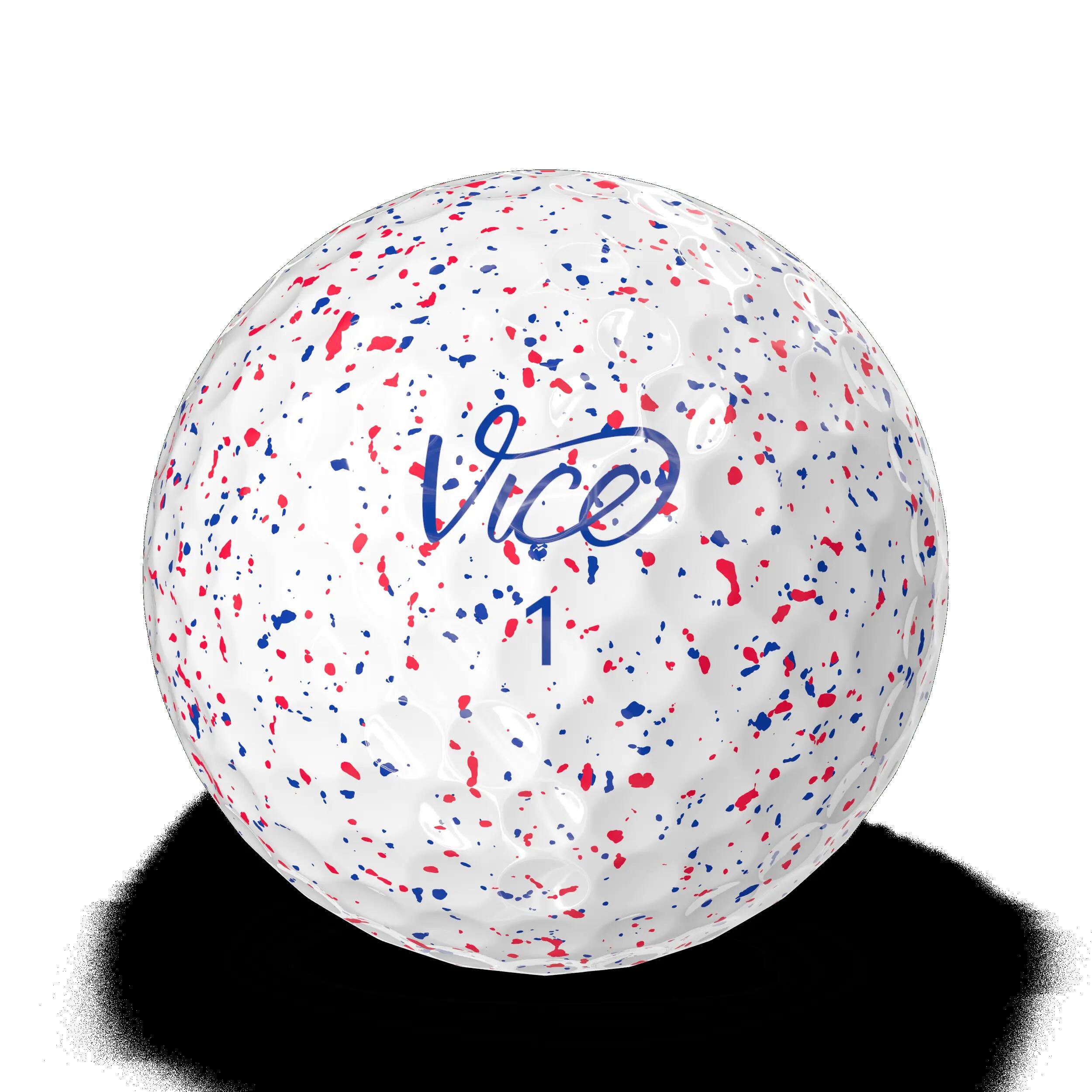 Vice Pro 12x Golf Balls Drip Red Blue 4/4