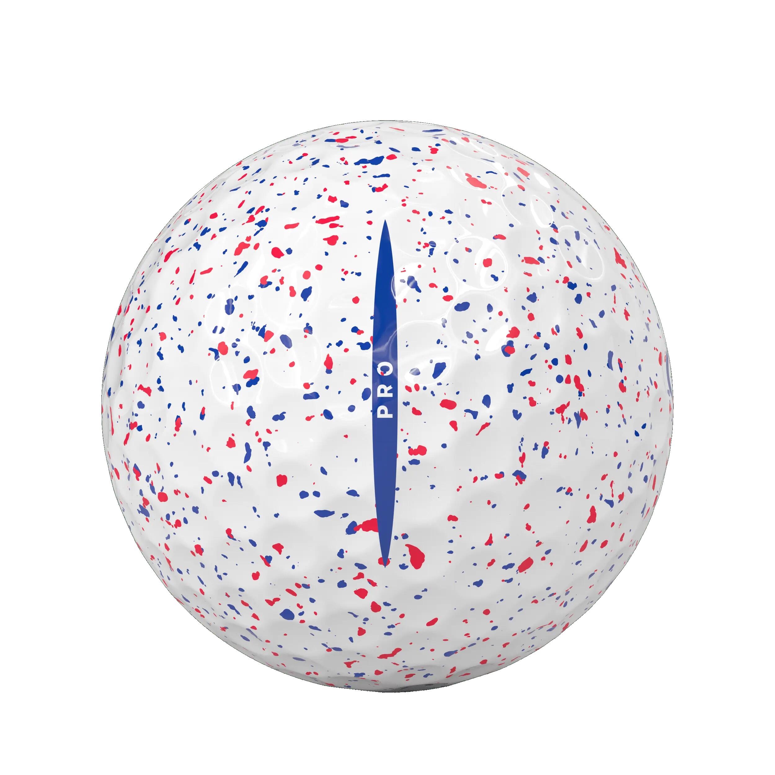Vice Pro 12x Golf Balls Drip Red Blue 3/4