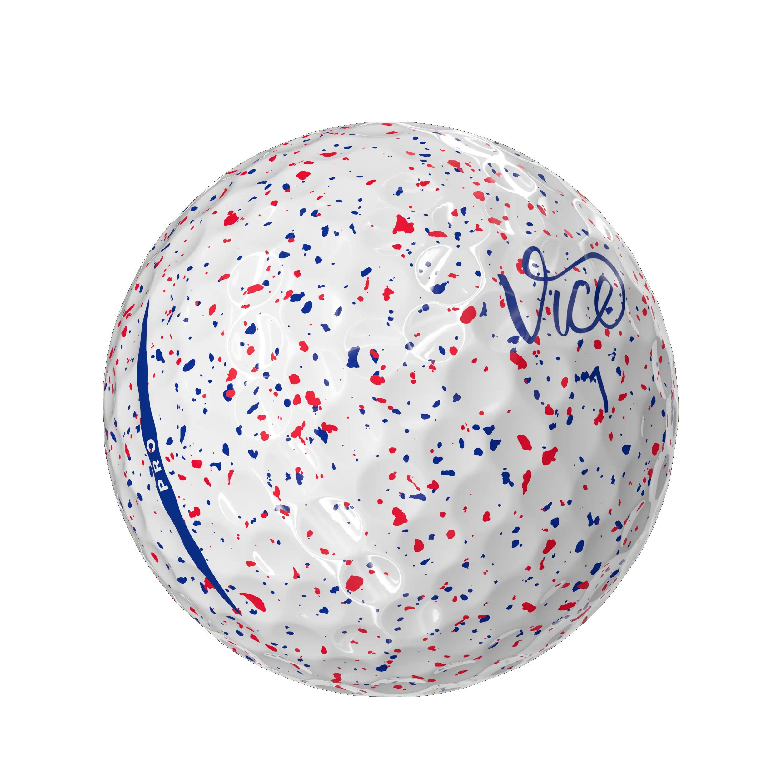 Vice Pro 12x Golf Balls Drip Red Blue 2/4