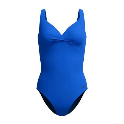 Maillot De Bain 1 Pièce Col V À Bretelles Ajustables Motif/style Uni Femme