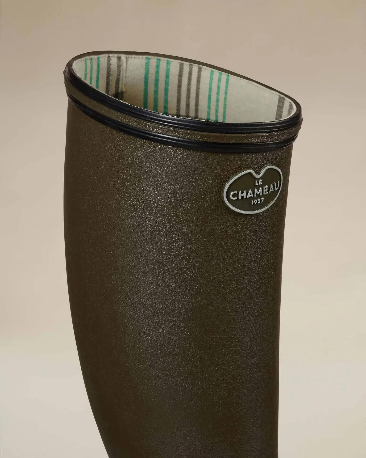 Bottes Giverny Femme Le Chameau Doublées Jersey Vert Chameau 4/6