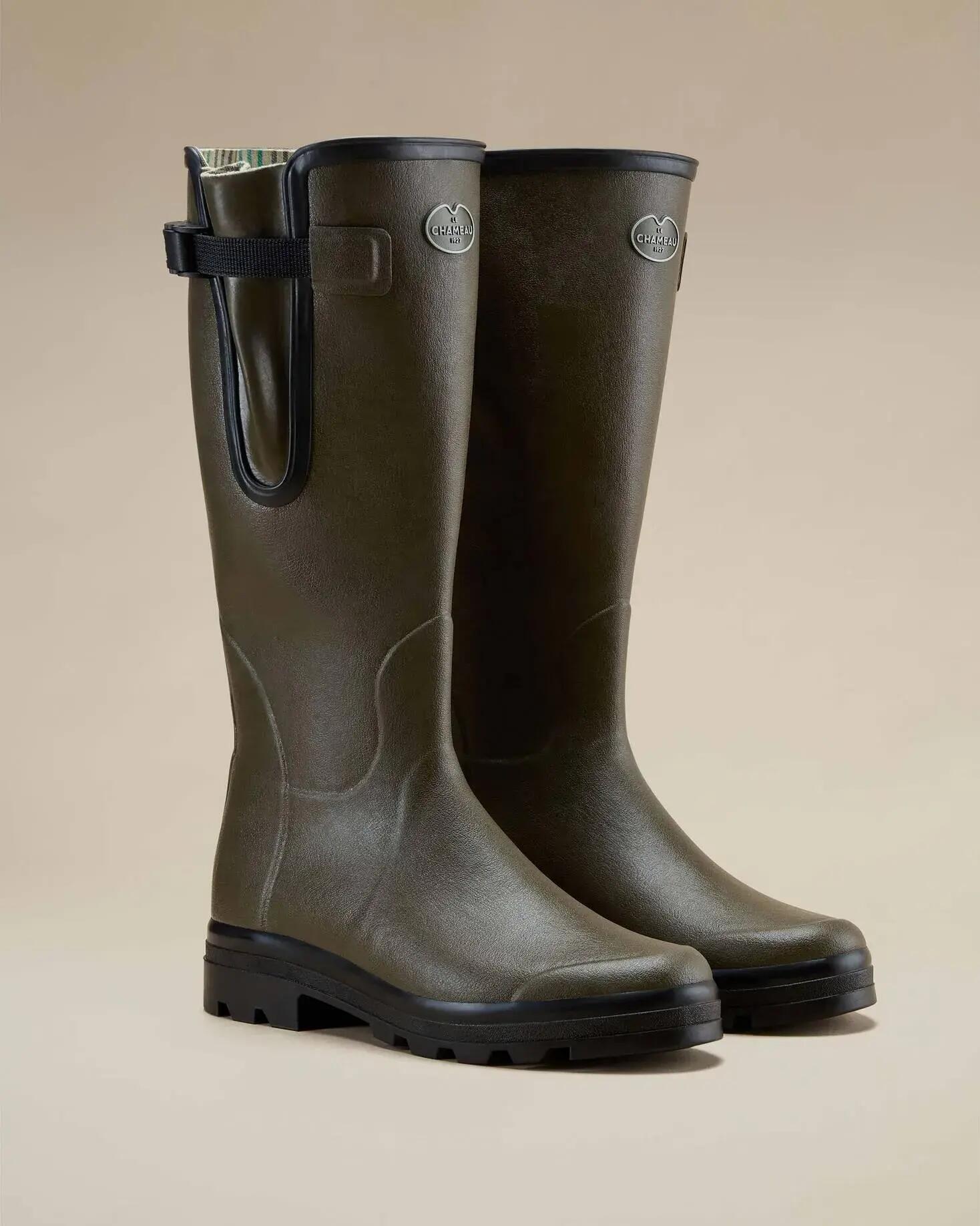 Bottes Vierzon Le Chameau Doublées Jersey Vert Chameau 2/5