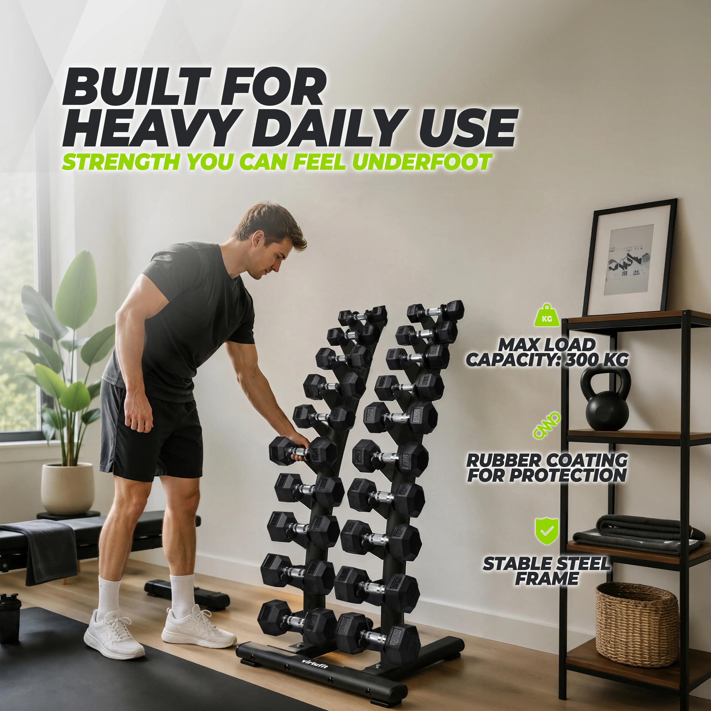 Stojan na jednoručky Dumbbell Rack Standing Deluxe 8/10