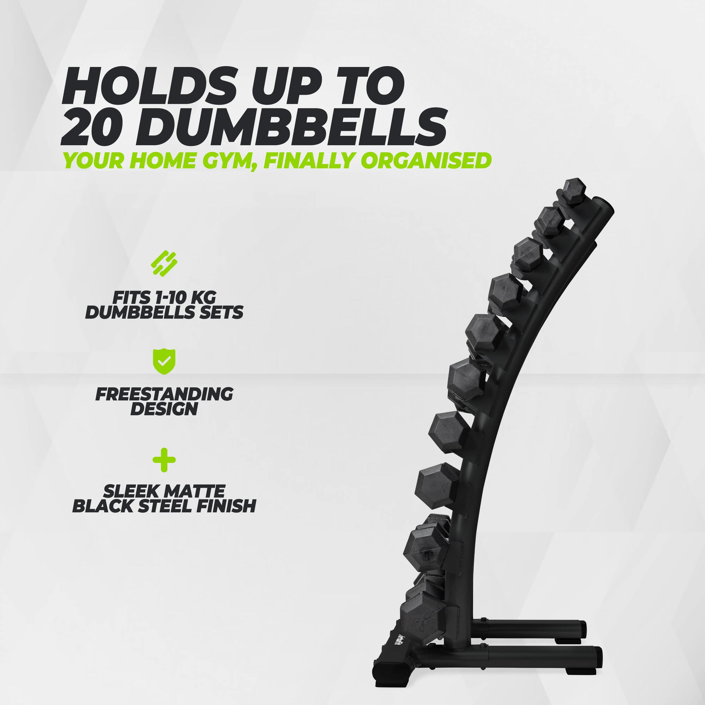 Stojan na jednoručky Dumbbell Rack Standing Deluxe 7/10