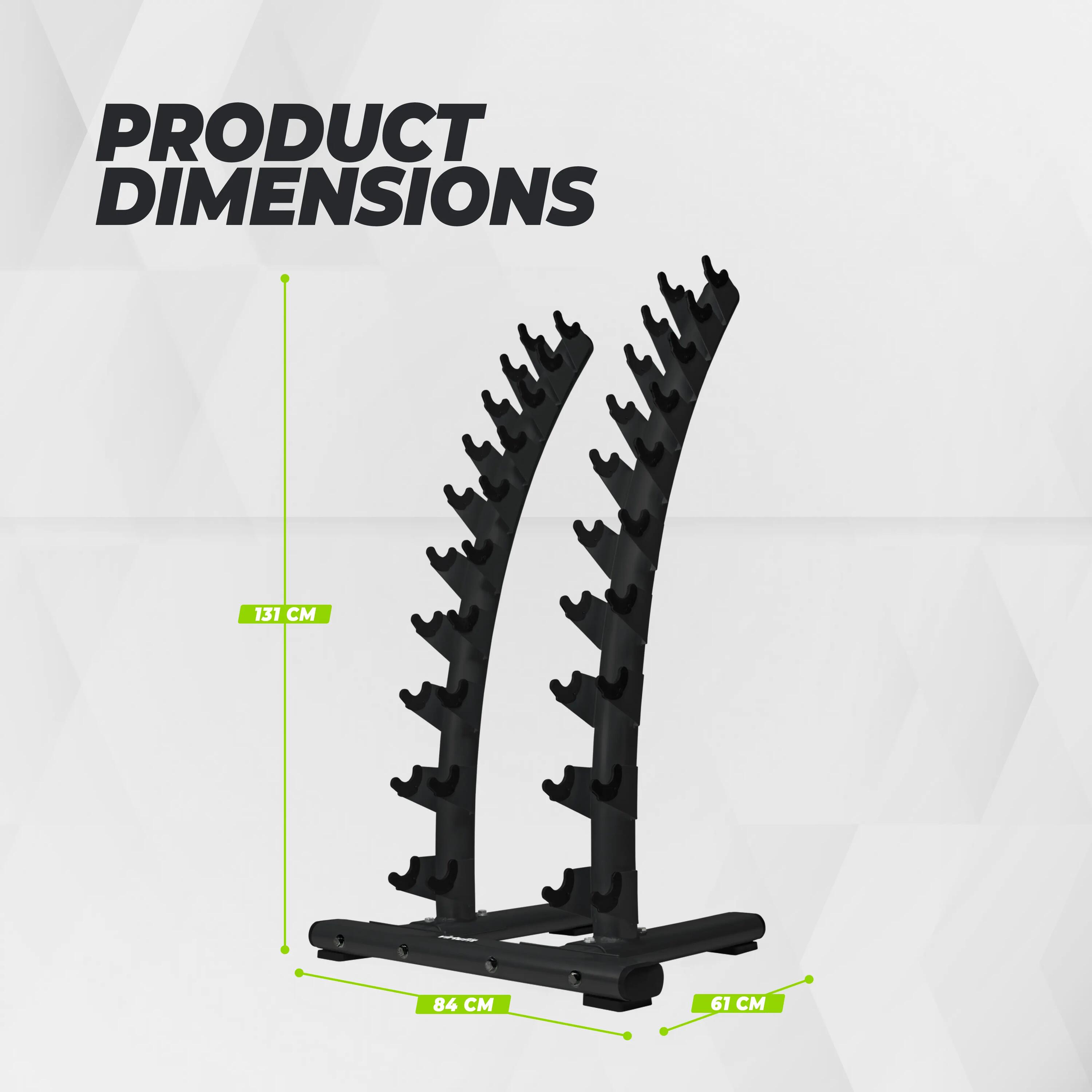 Stojan na jednoručky Dumbbell Rack Standing Deluxe 10/10