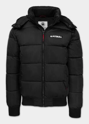 Pitbull West Coast gepolsterte Walpen Herren-Winterjacke mit Kapuze