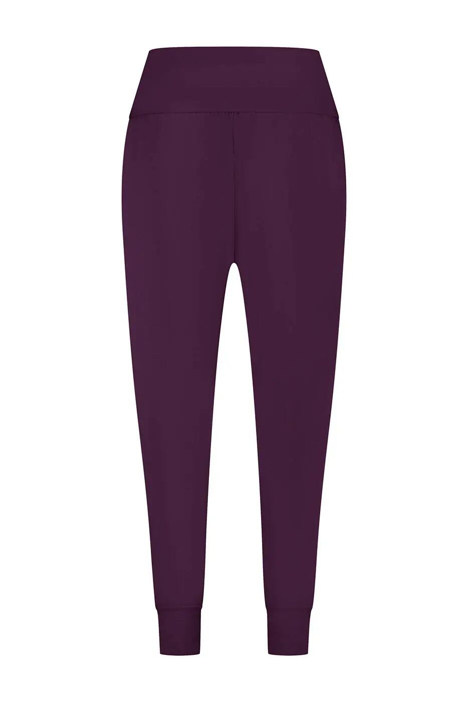 Pantalon de Yoga et Pilates coupe ample super confortable Bhumi - Aubergine 5/5