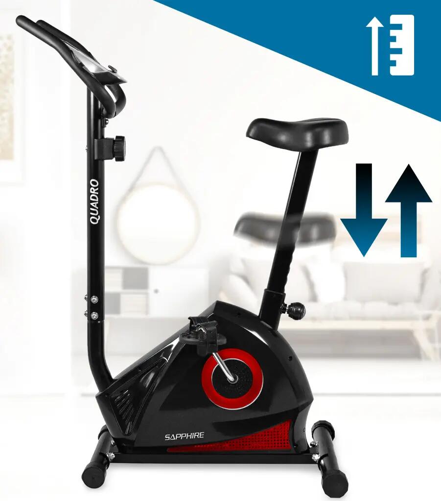 Rower stacjonarny magnetyczny Sapphire SG-450B Quadro koło 7kg trening cardio 11/14