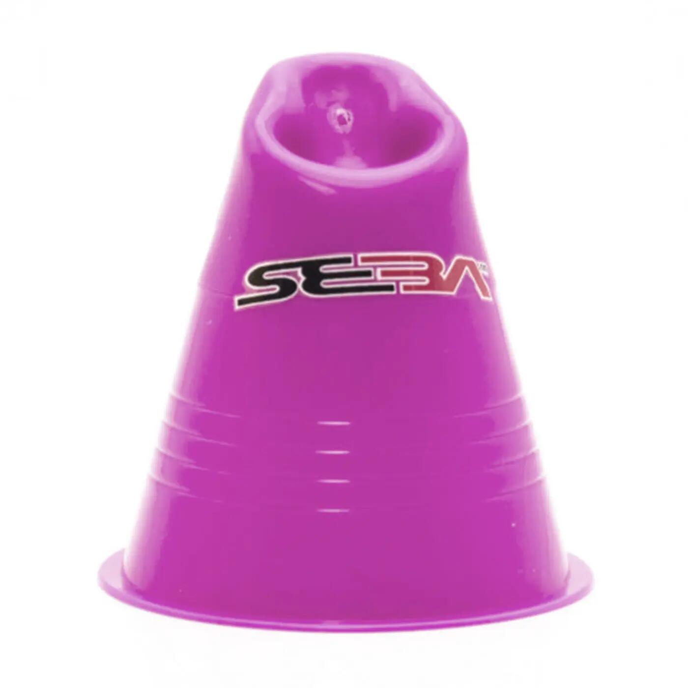 Zestaw 20 pachołków do slalomu na rolkach Seba Slalom Cones Dual Density 3/4