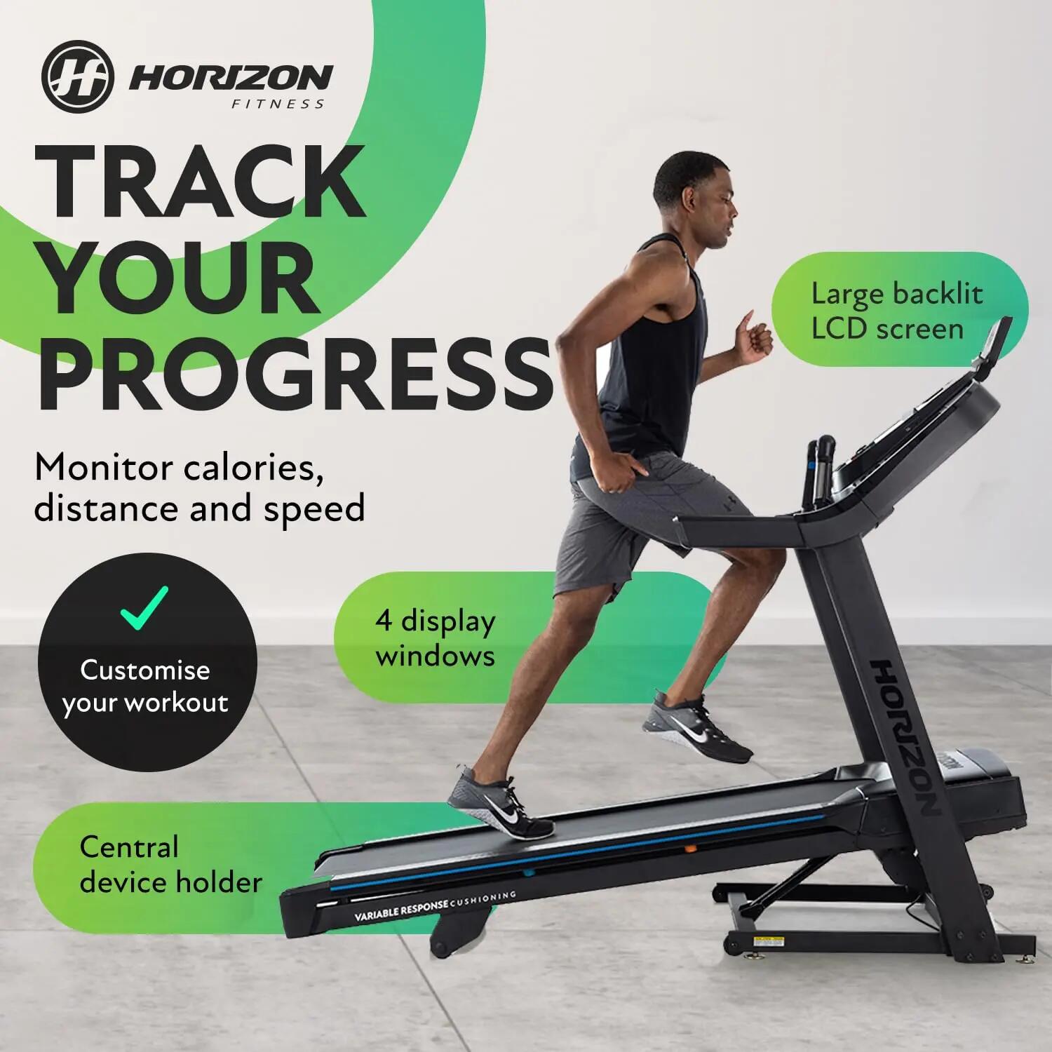 Cinta de correr plegable 7.0AT - 20 km/h, Inclinación 15% y Bluetooth FTMS 6/7