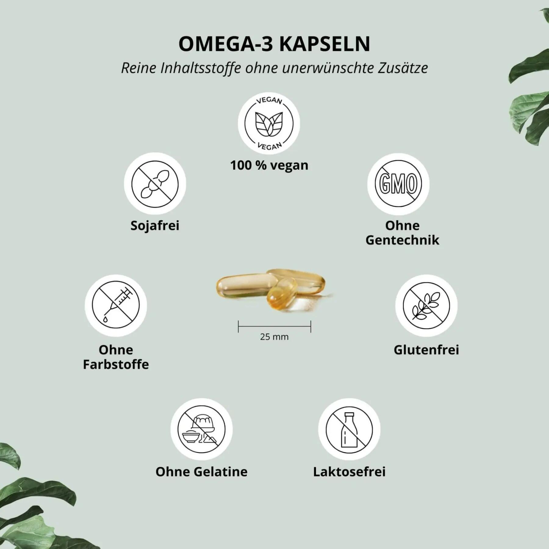 Oméga 3 végétalien - 120 gélules hautement dosées 6/6