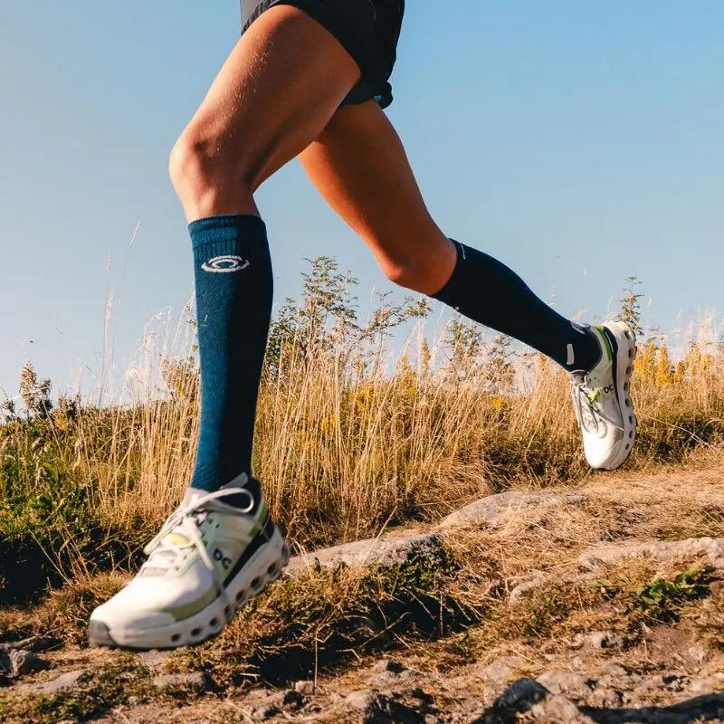 Chaussettes Trail Ultra compression bleu/gris 3/3