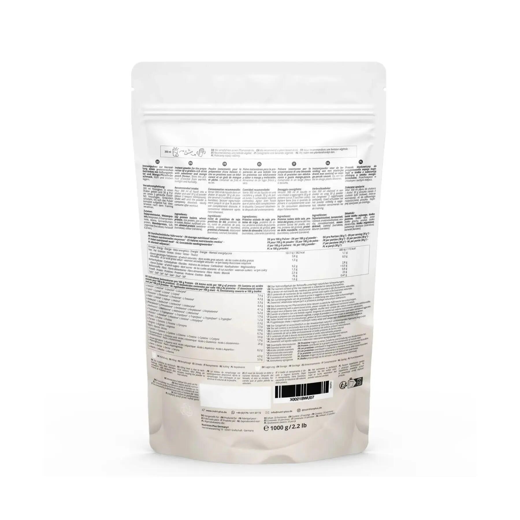 Proteína en polvo - Fitness - 6 fuentes, >75% - 1 kg 3/5