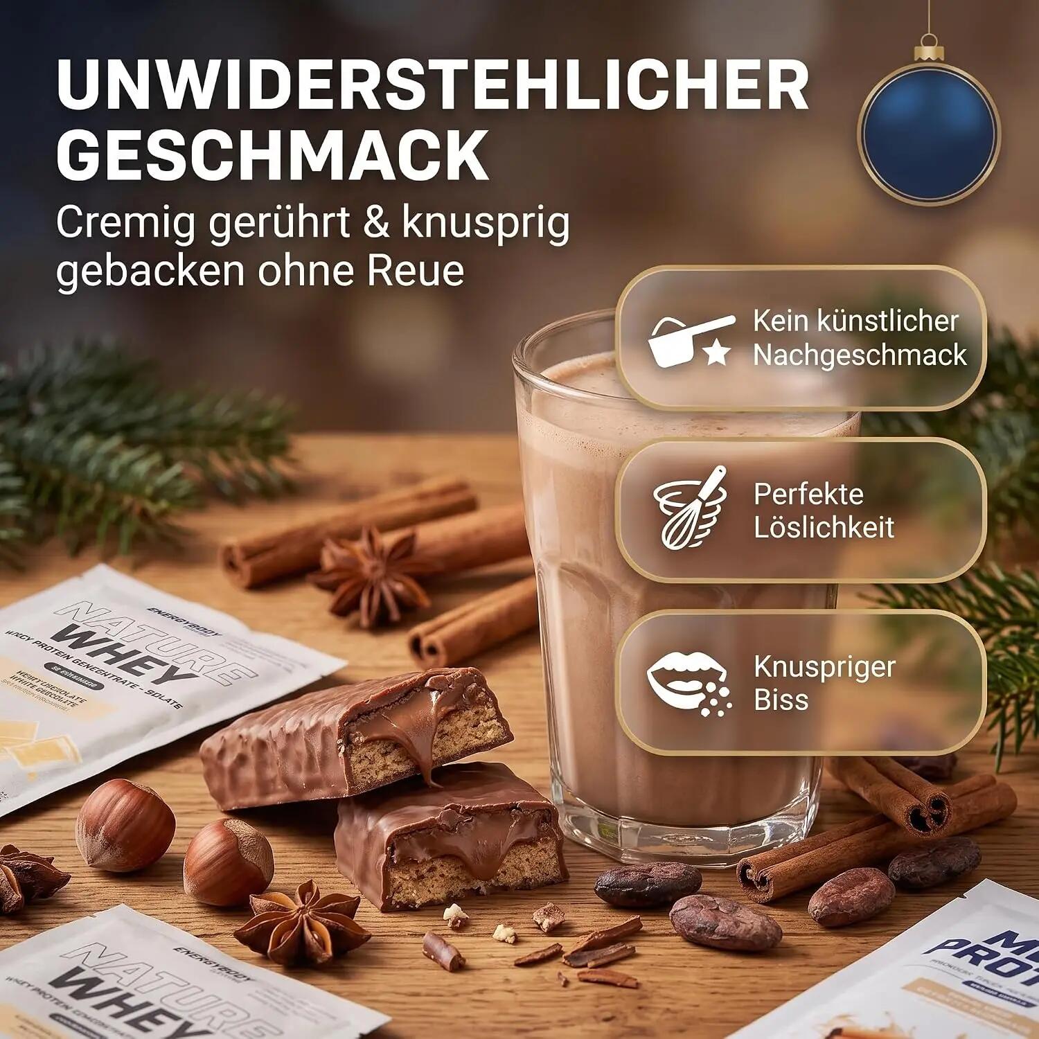 Fitness Protein Adventskalender 2026 – 26 x Riegel & Whey Pulver 4/7