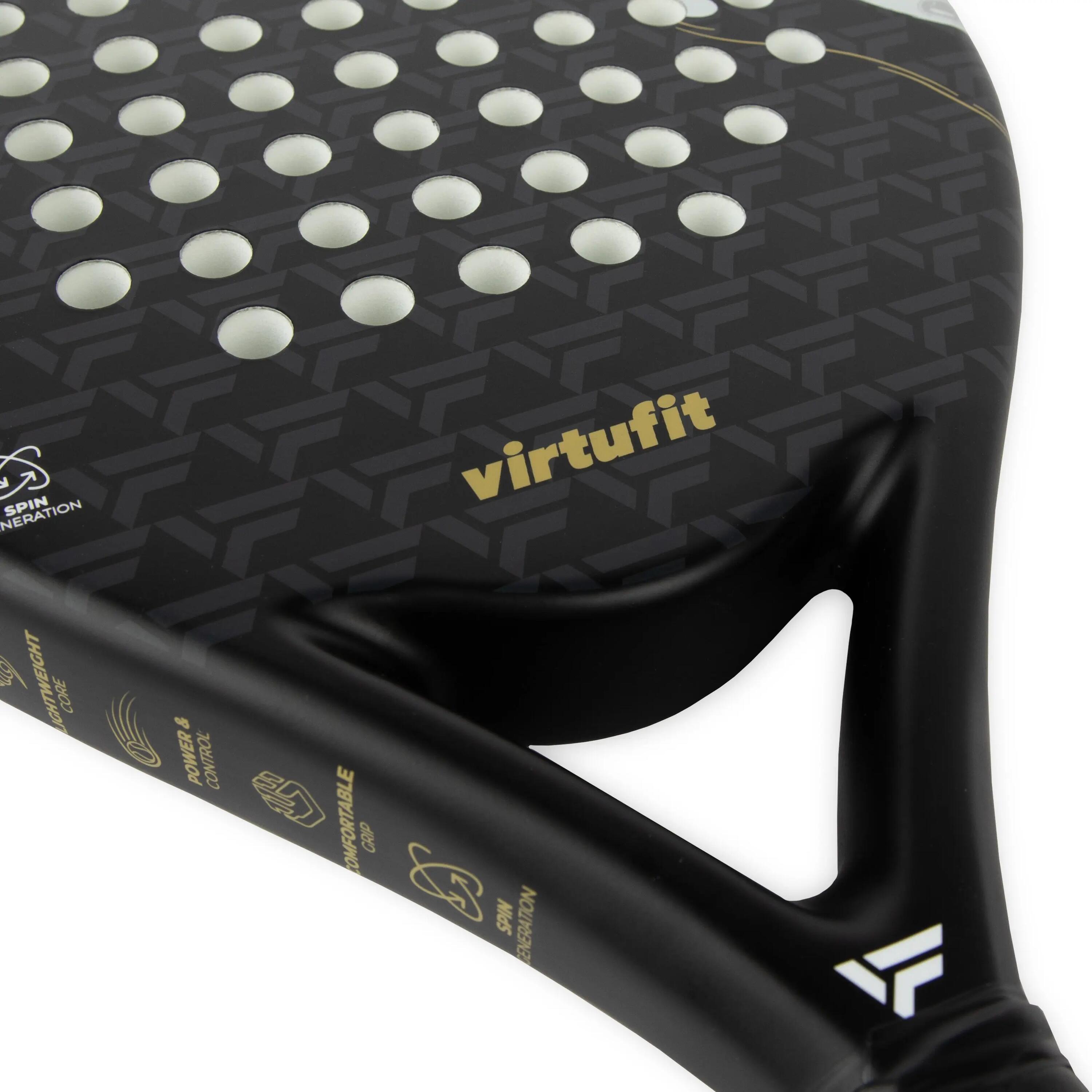 Raquete de Padel Precision Pro - Preto - Dourado 4/7