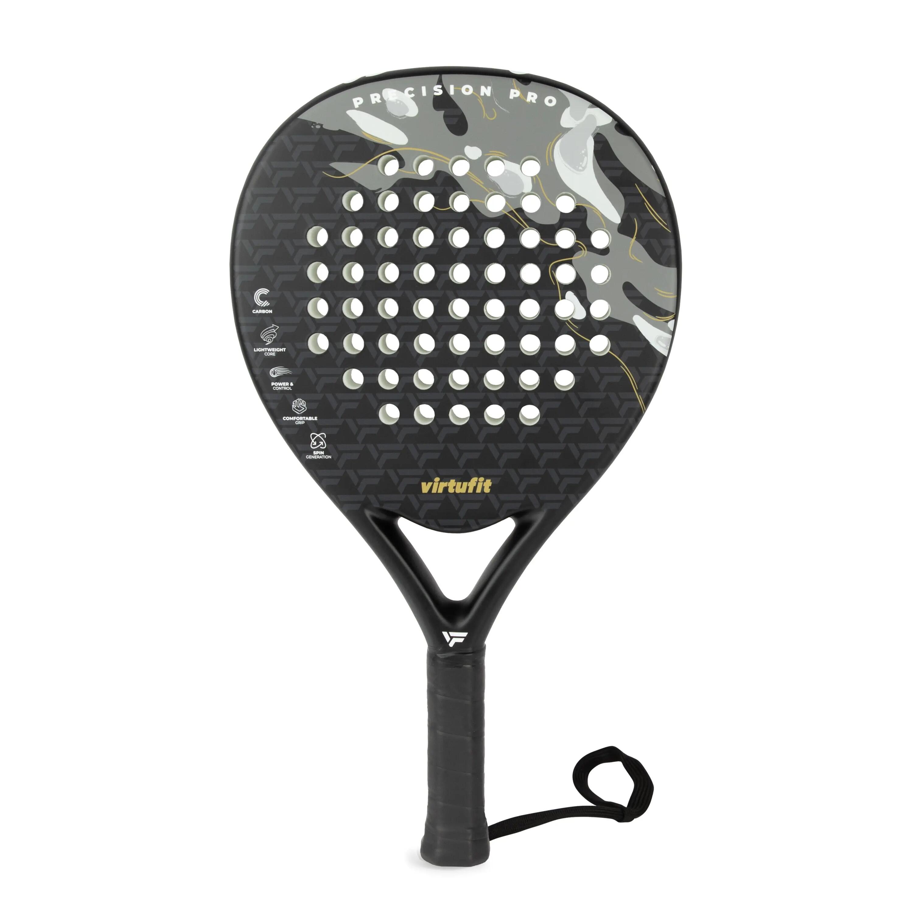 Raquete de Padel Precision Pro - Preto - Dourado 2/7