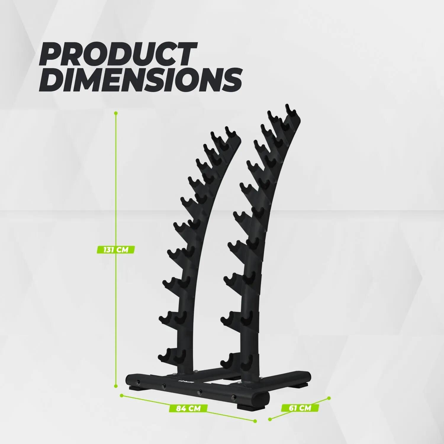 Stojan na jednoručky Dumbbell Rack Standing Deluxe 6/10