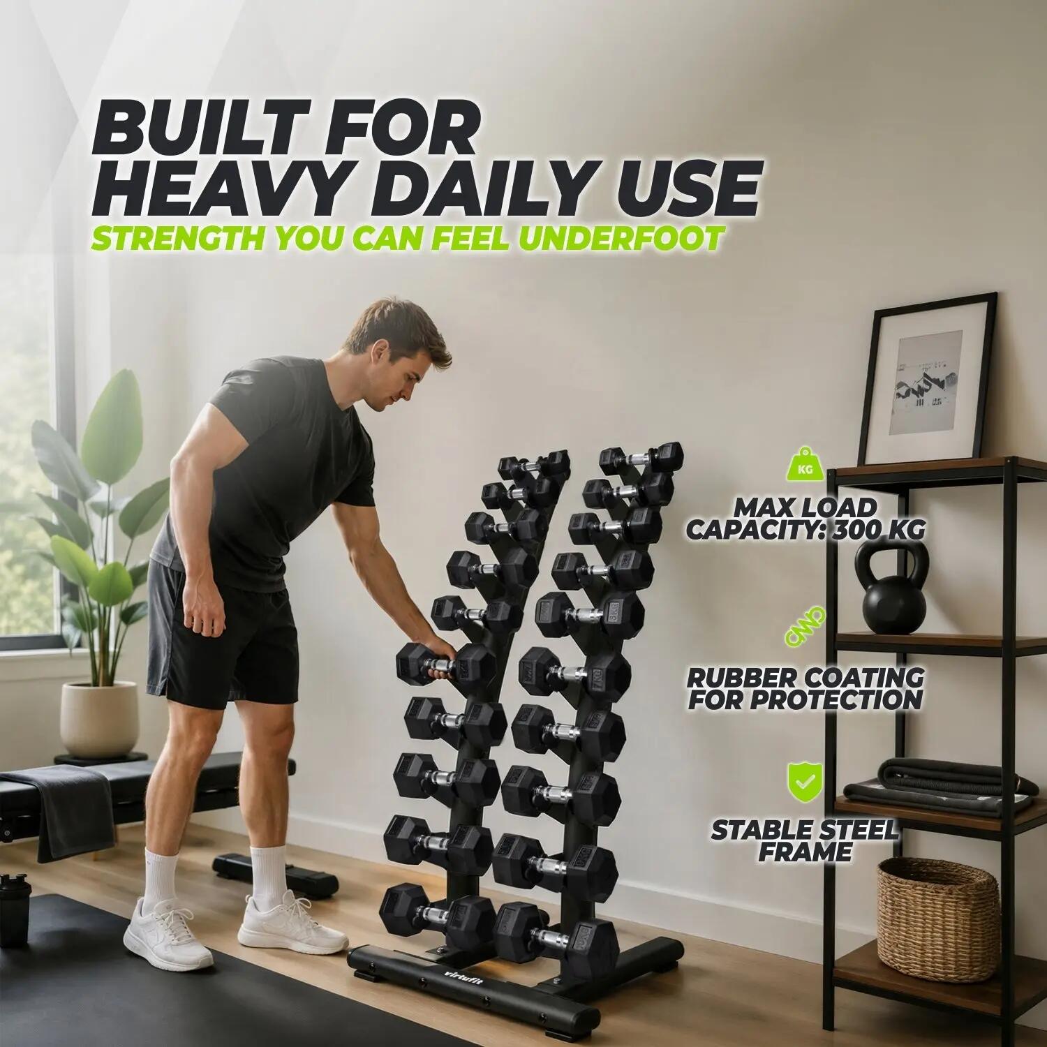 Stojan na jednoručky Dumbbell Rack Standing Deluxe 3/10