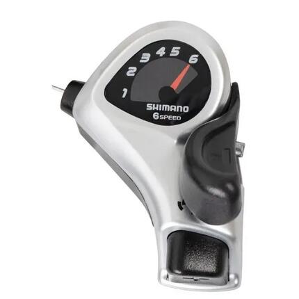 Shimano TOURNEY SL-TX50-6 rechter Daumenschalter 6-fach - Schwarz/Silber
