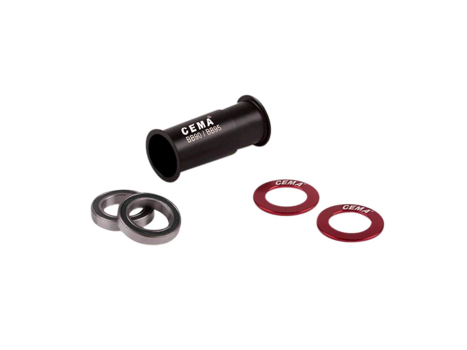 Cema Bottom Bracket Bb90-bb95 Black-red 1/1