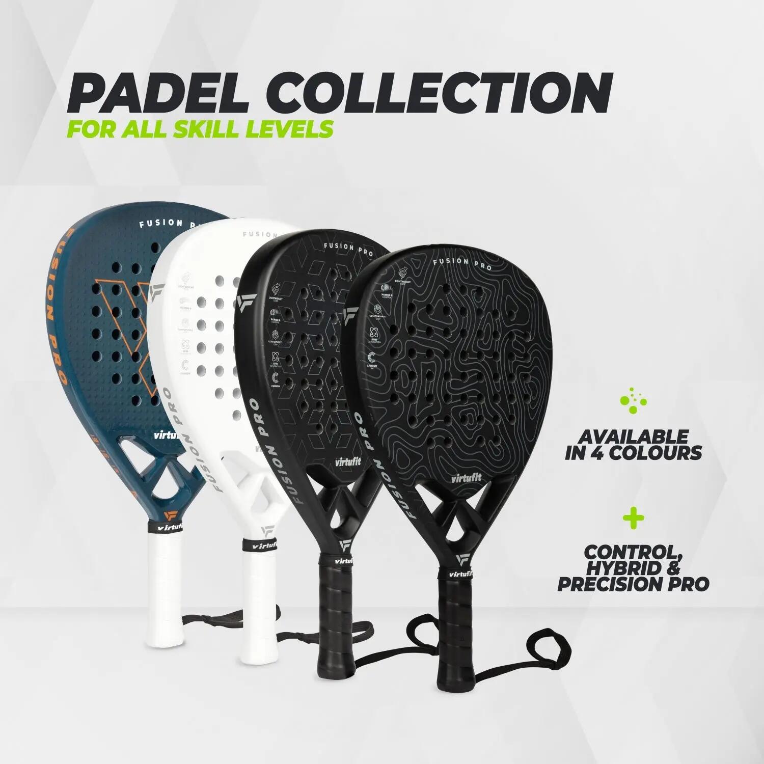 Raquete Padel Fusion Pro - Preto/Cinza 5/7