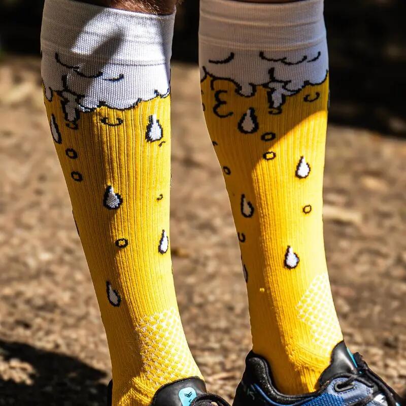 Chaussettes Trail compression "Bière" 3/3