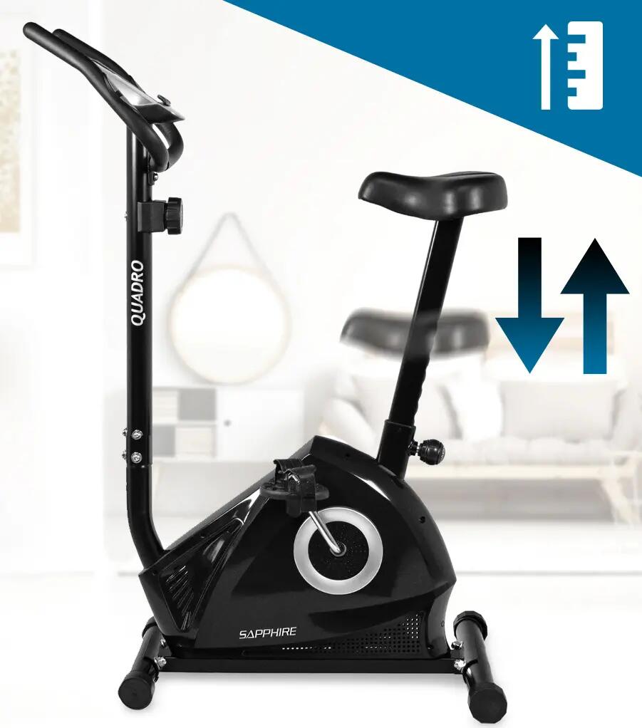 Rower stacjonarny magnetyczny Sapphire SG-450B Quadro koło 7kg trening cardio 9/11