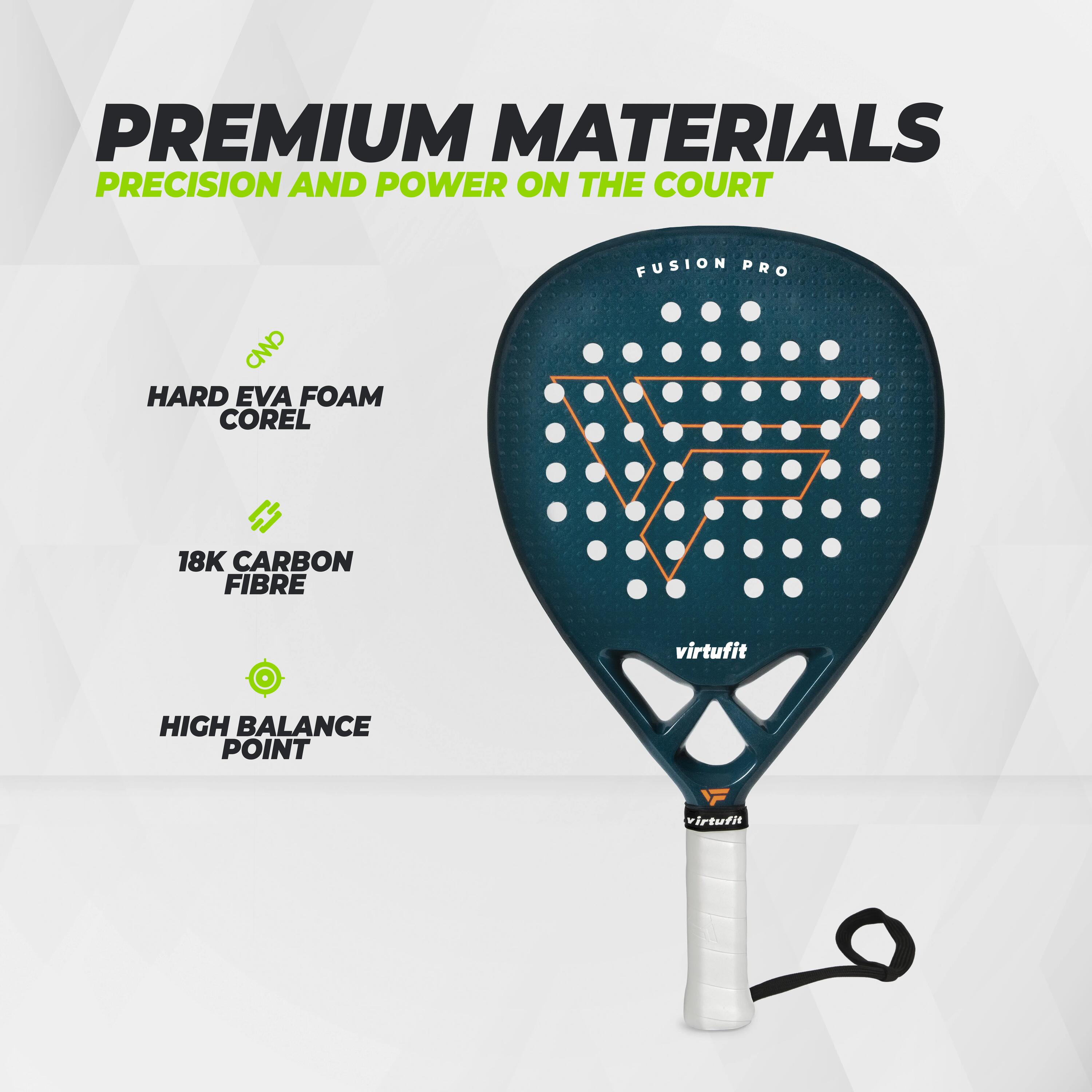 Pala de Padel Fusion Pro - Azul Profundo 9/11