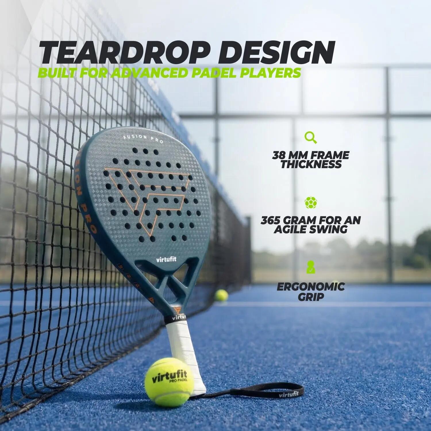Pala de Padel Fusion Pro - Azul Profundo 3/11