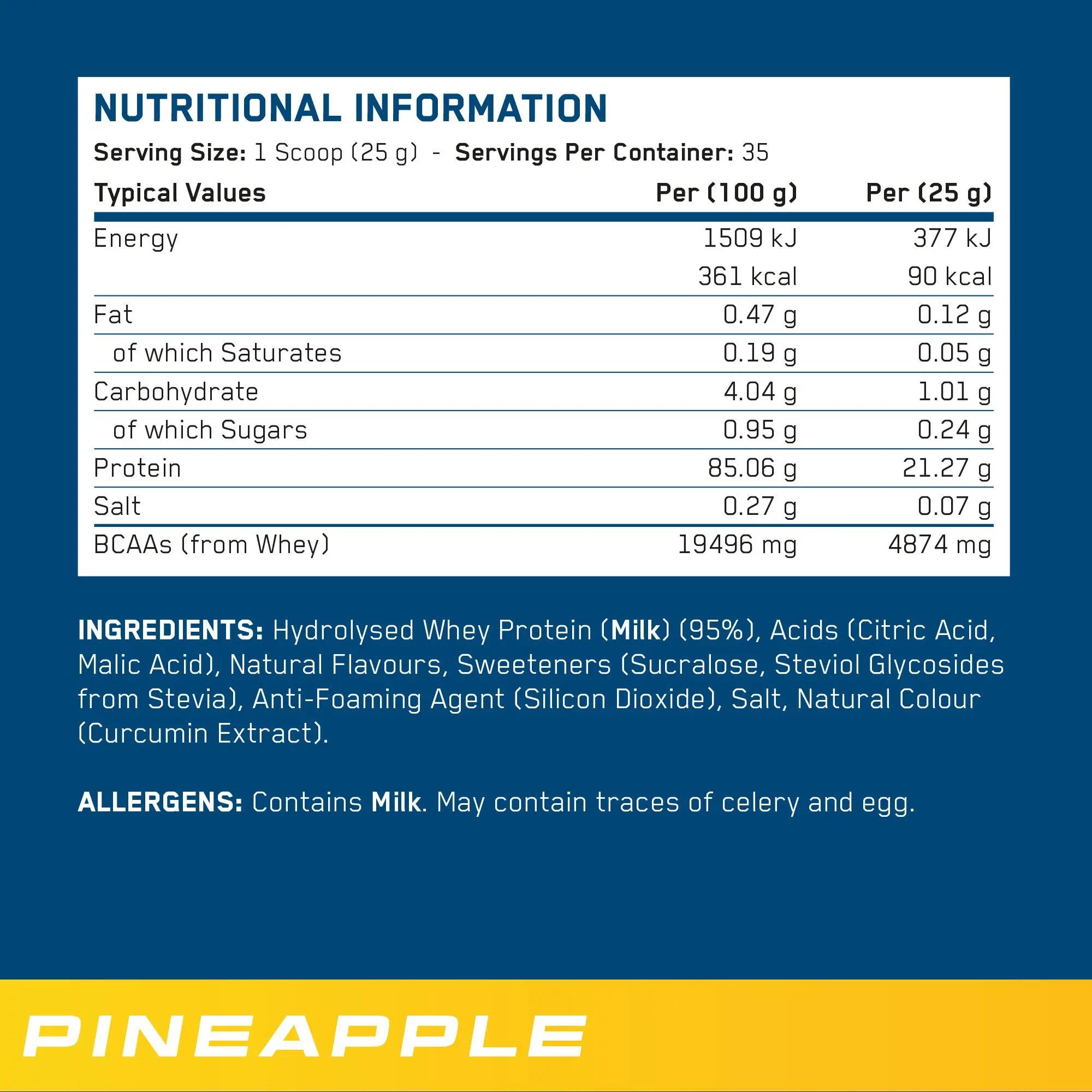 Applied Nutrition Clear Whey (875g) Pineapple - Eiwitten - Helder eiwit 5/5