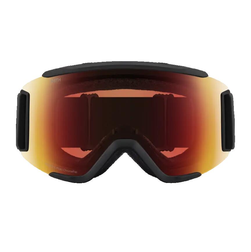 Smith Ski Goggles Squad S 2QJ 4V Black ChromaPop Pro Photochromic Red Mirror 2/5