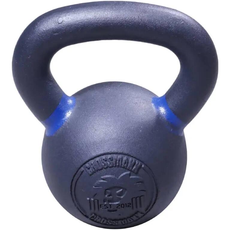 Crossmaxx Kettlebell - Cast Iron with Powder Coating - 12 kg