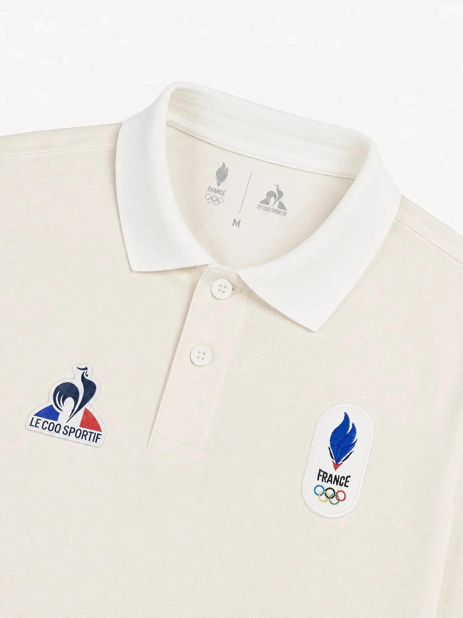 Polo Équipe de France Olympique 2026 en jersey technique 4/5