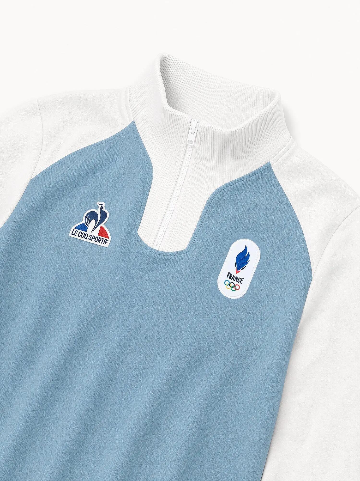 Polo col zippé Équipe de France Olympique 2026 Jeux Olympiques EQUIPE DE FRANCE 4/7