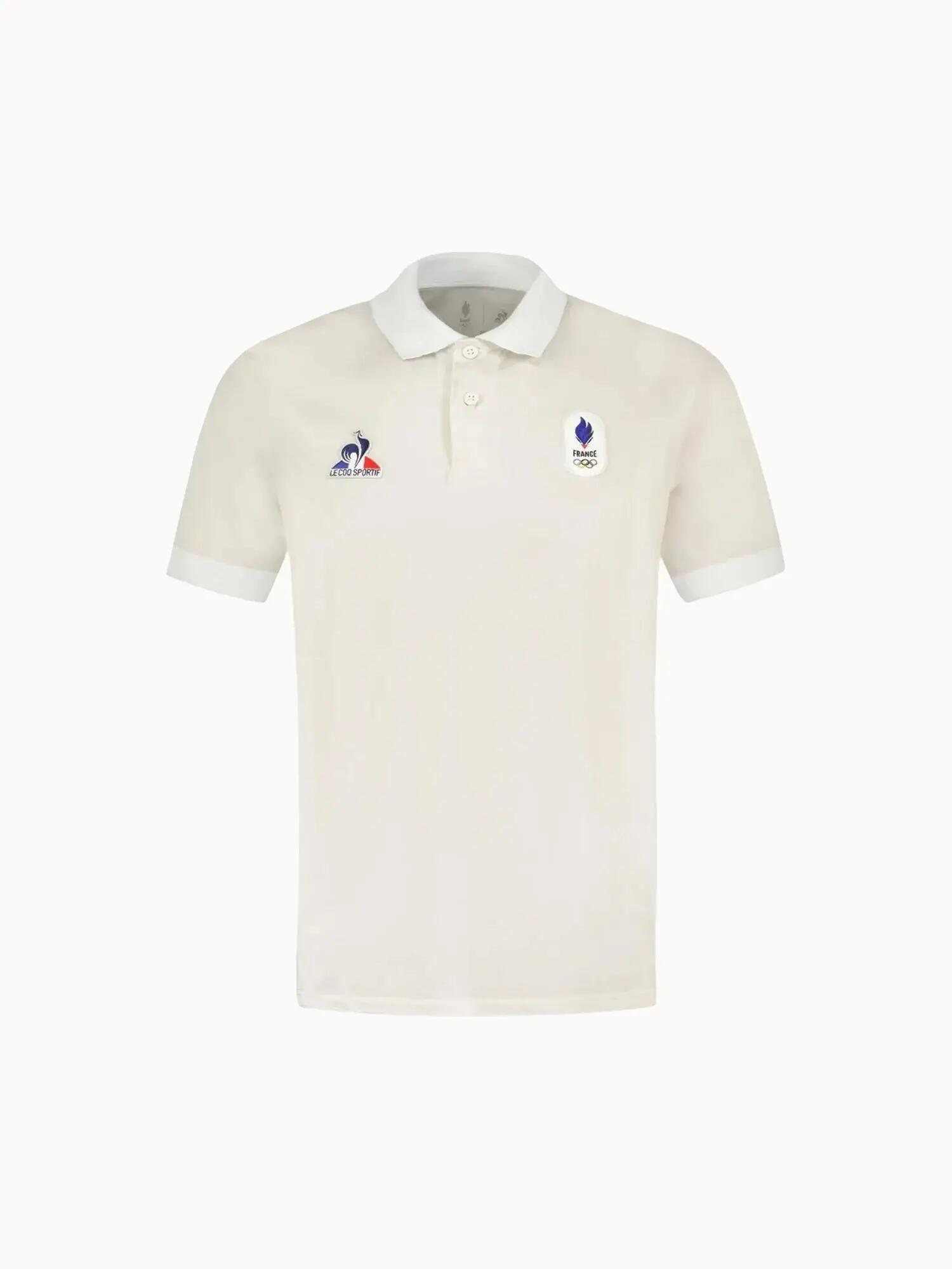Polo Équipe de France Olympique 2026 en jersey technique 2/5
