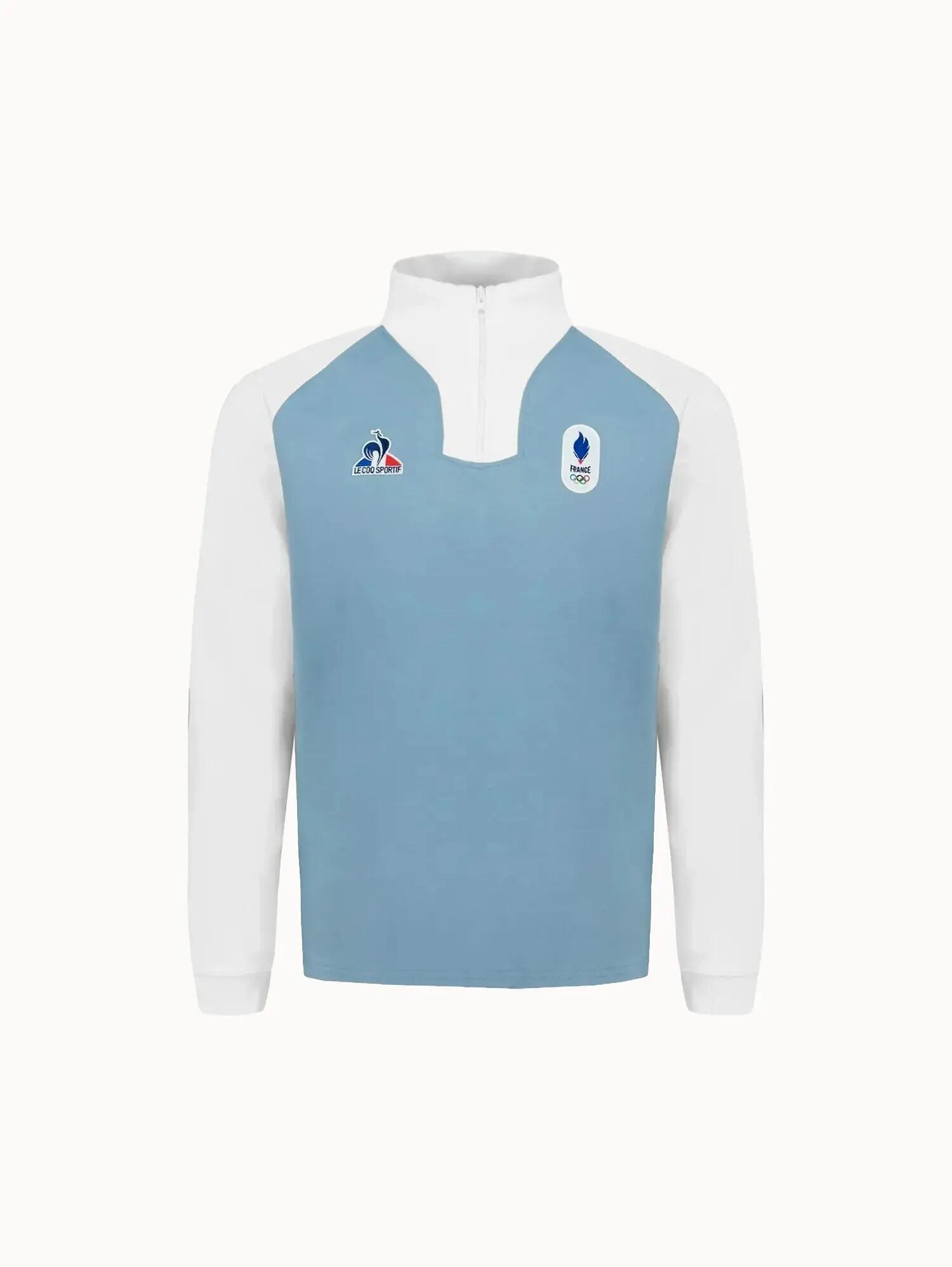 Polo col zippé Équipe de France Olympique 2026 Jeux Olympiques EQUIPE DE FRANCE 2/7