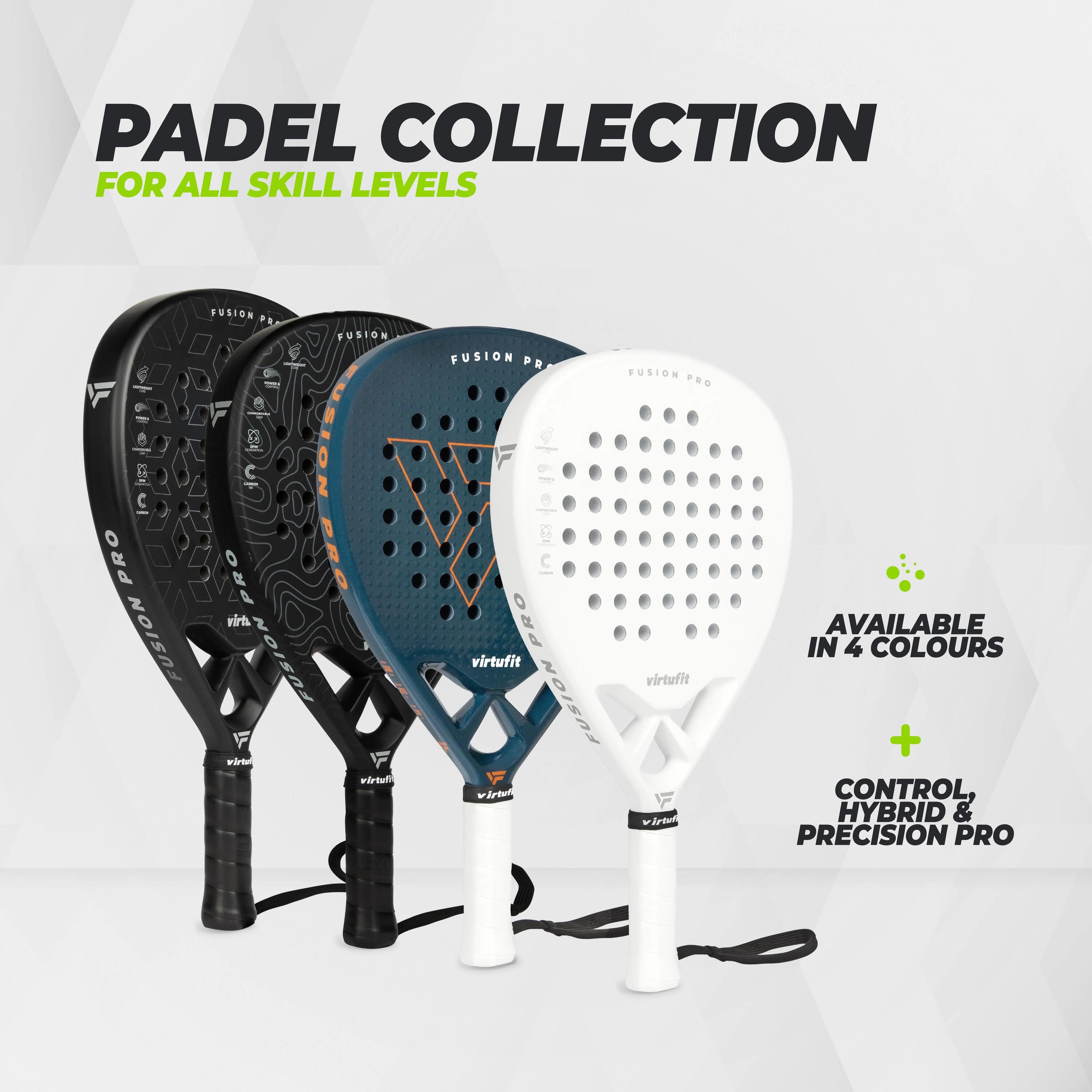 Raquette de padel - Fusion Pro - Blanc/Argent 10/12