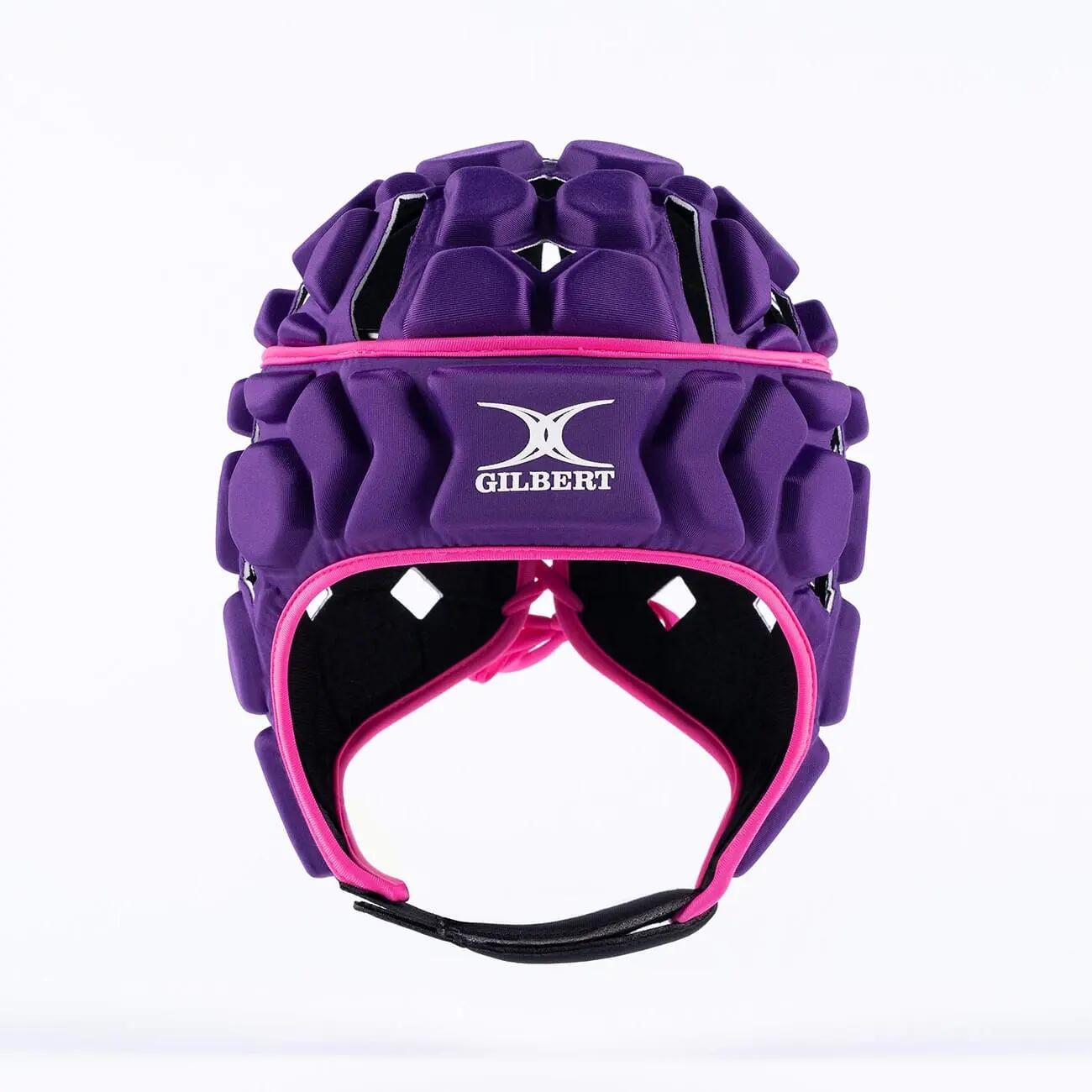 Casque de rugby Junior Gilbert Octane Violet et rose 4/7