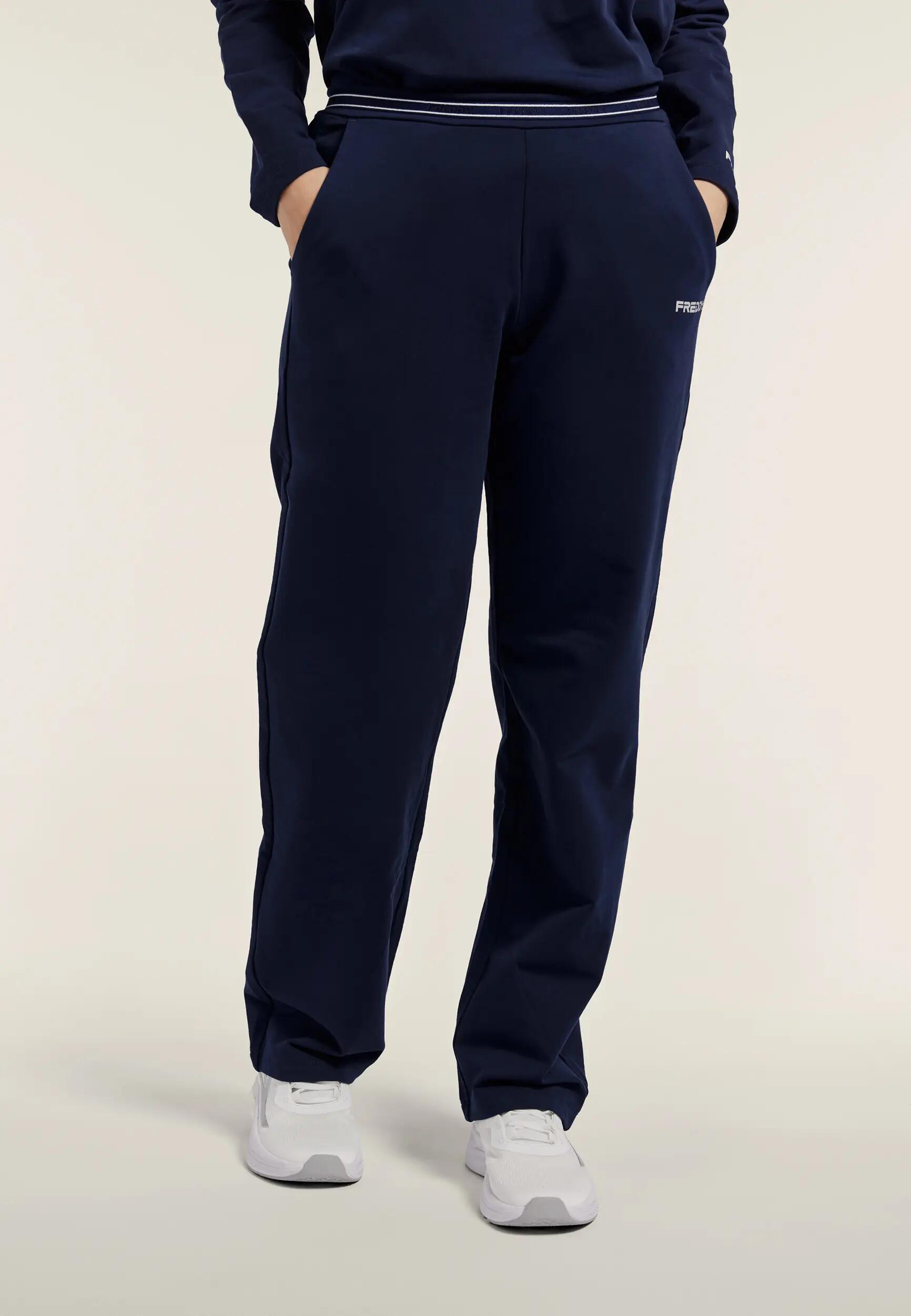 Pantalon coupe droite avec bande élastique nacrée griffée à la taille 2/6