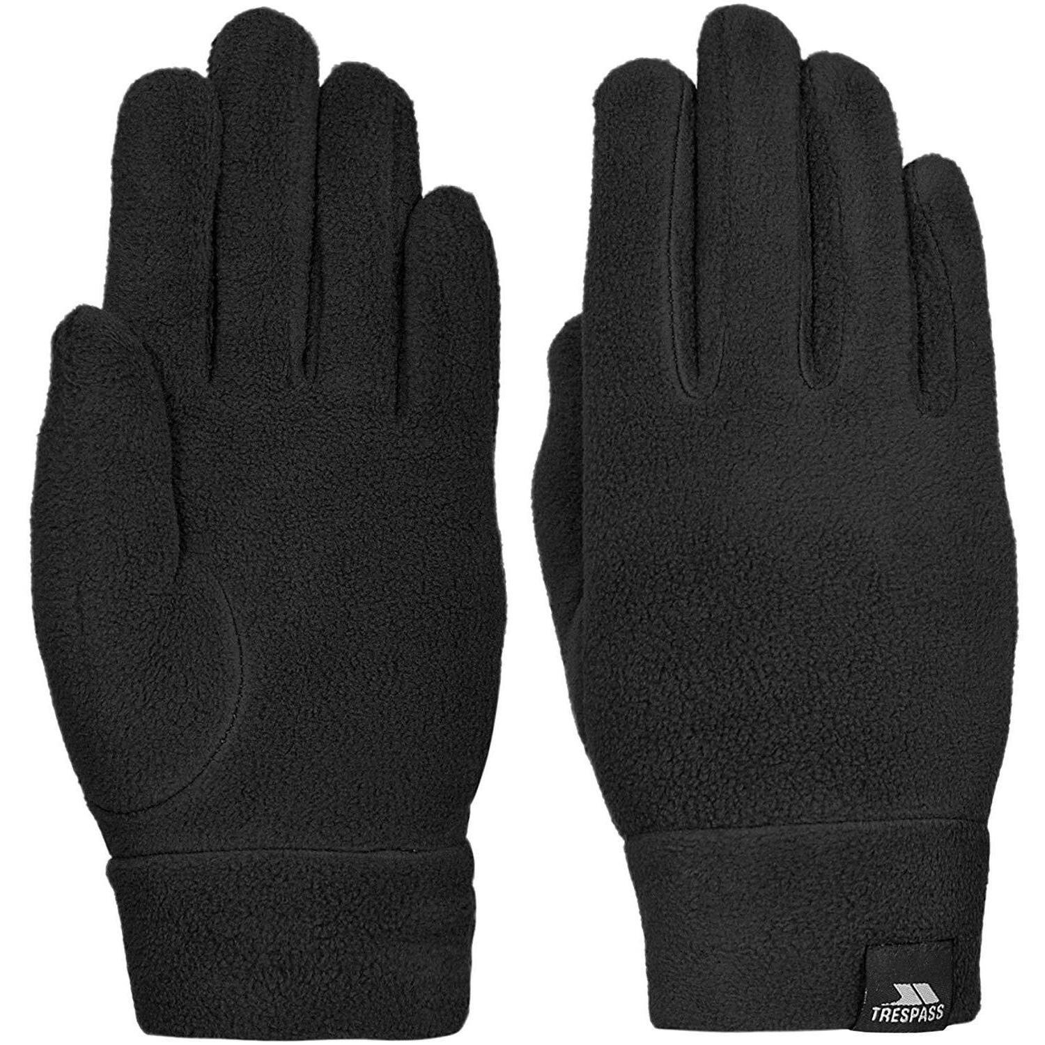 TRESPASS Womens/Ladies Plummet II Fleece Gloves (Black)