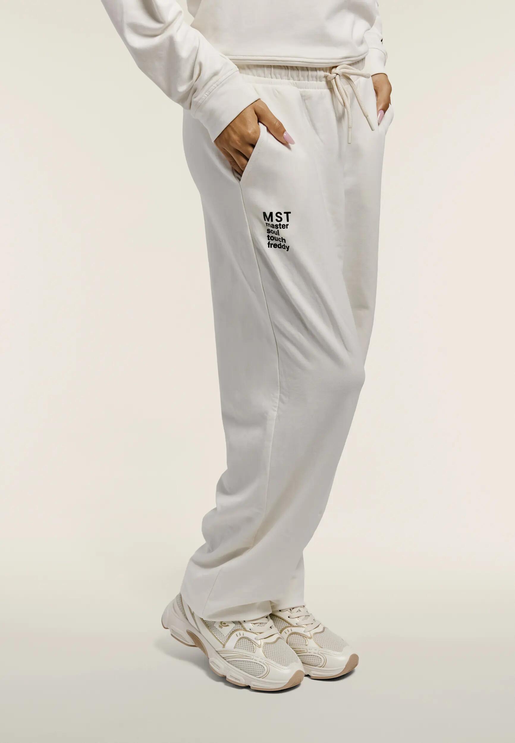 Pantalón deportivo cómodo de felpa con bajo elástico 2/6